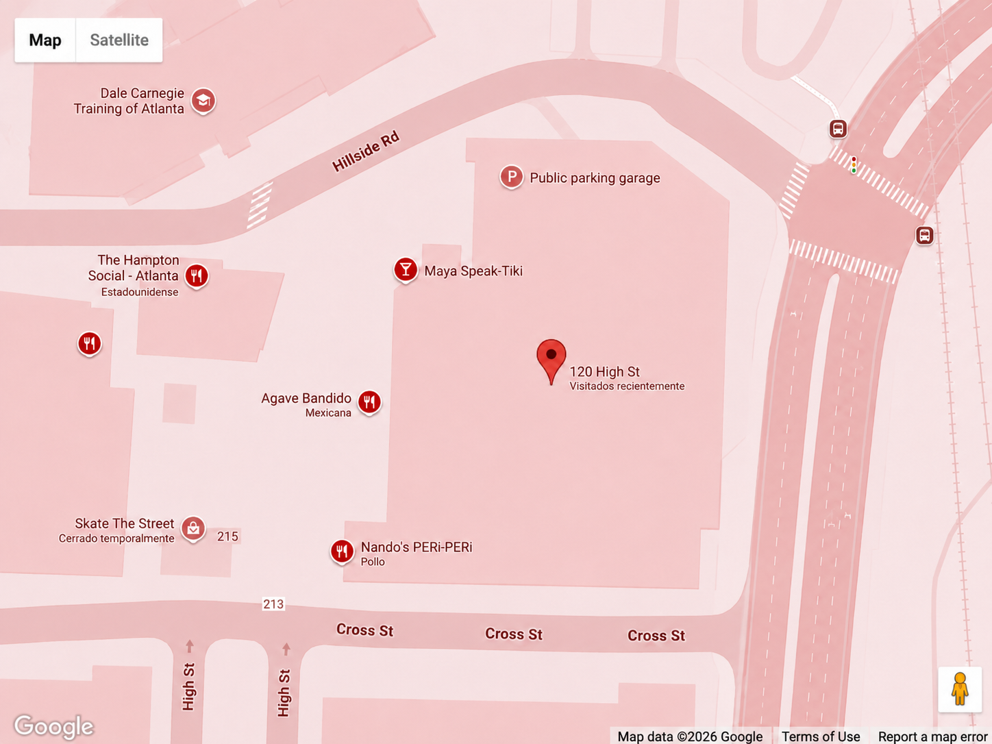 Varuni Napoli High Street location map - 120 High St, Dunwoody, GA 30346